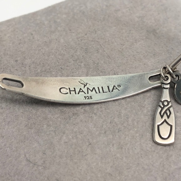 NEW💥CHAMILIA .925 Sterling Silver Bangle Bracelet - Picture 4 of 5
